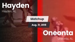 Matchup: Hayden vs. Oneonta  2018