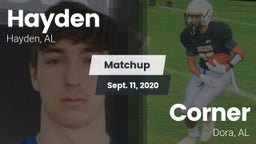 Matchup: Hayden vs. Corner  2020