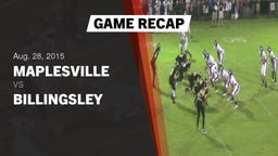 Recap: Maplesville  vs. Billingsley  2015
