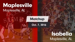 Matchup: Maplesville vs. Isabella  2016