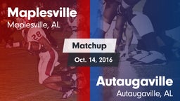 Matchup: Maplesville vs. Autaugaville  2016