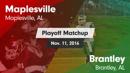 Matchup: Maplesville vs. Brantley  2016