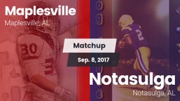 Matchup: Maplesville vs. Notasulga  2017