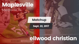 Matchup: Maplesville vs. ellwood christian 2017