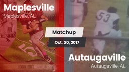Matchup: Maplesville vs. Autaugaville  2017