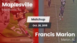 Matchup: Maplesville vs. Francis Marion 2018