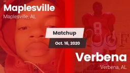 Matchup: Maplesville vs. Verbena  2020