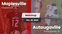 Matchup: Maplesville vs. Autaugaville  2020