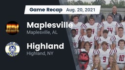 Recap: Maplesville  vs. Highland  2021