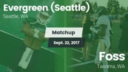 Matchup: Evergreen vs. Foss  2017