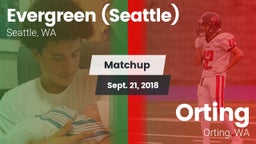 Matchup: Evergreen vs. Orting  2018