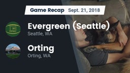 Recap: Evergreen  (Seattle) vs. Orting  2018