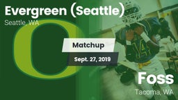 Matchup: Evergreen vs. Foss  2019