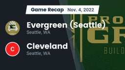 Recap: Evergreen  (Seattle) vs. Cleveland  2022
