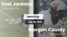 Matchup: East Jackson vs. Morgan County  2016