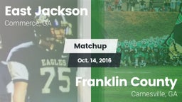 Matchup: East Jackson vs. Franklin County  2016