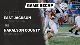 Recap: East Jackson  vs. Haralson County  2016