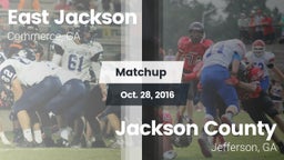 Matchup: East Jackson vs. Jackson County  2016