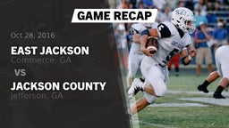 Recap: East Jackson  vs. Jackson County  2016