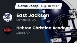 Recap: East Jackson  vs. Hebron Christian Academy  2017