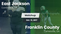 Matchup: East Jackson vs. Franklin County  2017