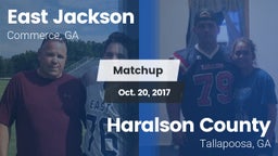 Matchup: East Jackson vs. Haralson County  2017