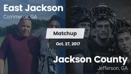 Matchup: East Jackson vs. Jackson County  2017