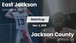 Matchup: East Jackson vs. Jackson County  2018
