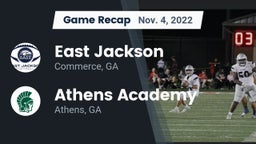Recap: East Jackson  vs. Athens Academy 2022