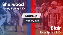 Matchup: Sherwood vs. Blair  2016