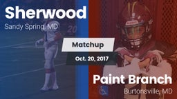 Matchup: Sherwood vs. Paint Branch  2017