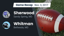 Recap: Sherwood  vs. Whitman  2017