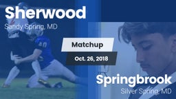 Matchup: Sherwood vs. Springbrook  2018