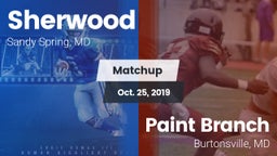 Matchup: Sherwood vs. Paint Branch  2019