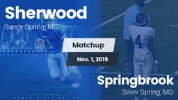 Matchup: Sherwood vs. Springbrook  2019