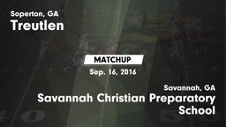 Matchup: Treutlen vs. Savannah Christian Preparatory School 2016