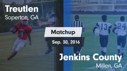 Matchup: Treutlen vs. Jenkins County  2016