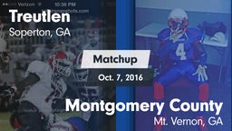 Matchup: Treutlen vs. Montgomery County  2016