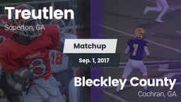 Matchup: Treutlen vs. Bleckley County  2017