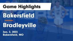 Bakersfield  vs Bradleyville Game Highlights - Jan. 2, 2023