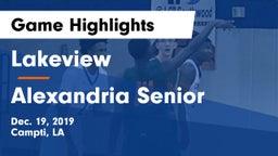 Lakeview  vs Alexandria Senior  Game Highlights - Dec. 19, 2019