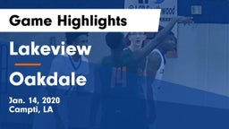 Lakeview  vs Oakdale  Game Highlights - Jan. 14, 2020