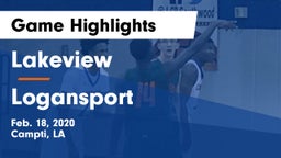 Lakeview  vs Logansport  Game Highlights - Feb. 18, 2020