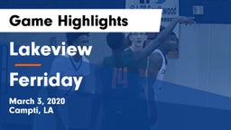 Lakeview  vs Ferriday Game Highlights - March 3, 2020