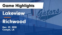 Lakeview  vs Richwood  Game Highlights - Dec. 29, 2020