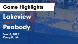 Lakeview  vs Peabody Game Highlights - Jan. 8, 2021
