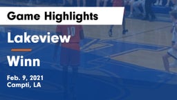 Lakeview  vs Winn  Game Highlights - Feb. 9, 2021