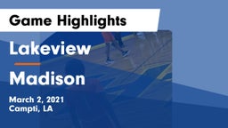 Lakeview  vs Madison Game Highlights - March 2, 2021