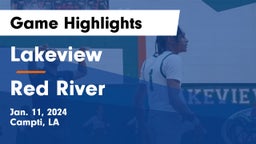 Lakeview  vs Red River  Game Highlights - Jan. 11, 2024