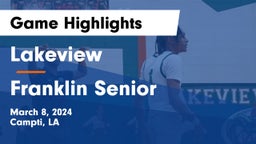 Lakeview  vs Franklin Senior  Game Highlights - March 8, 2024